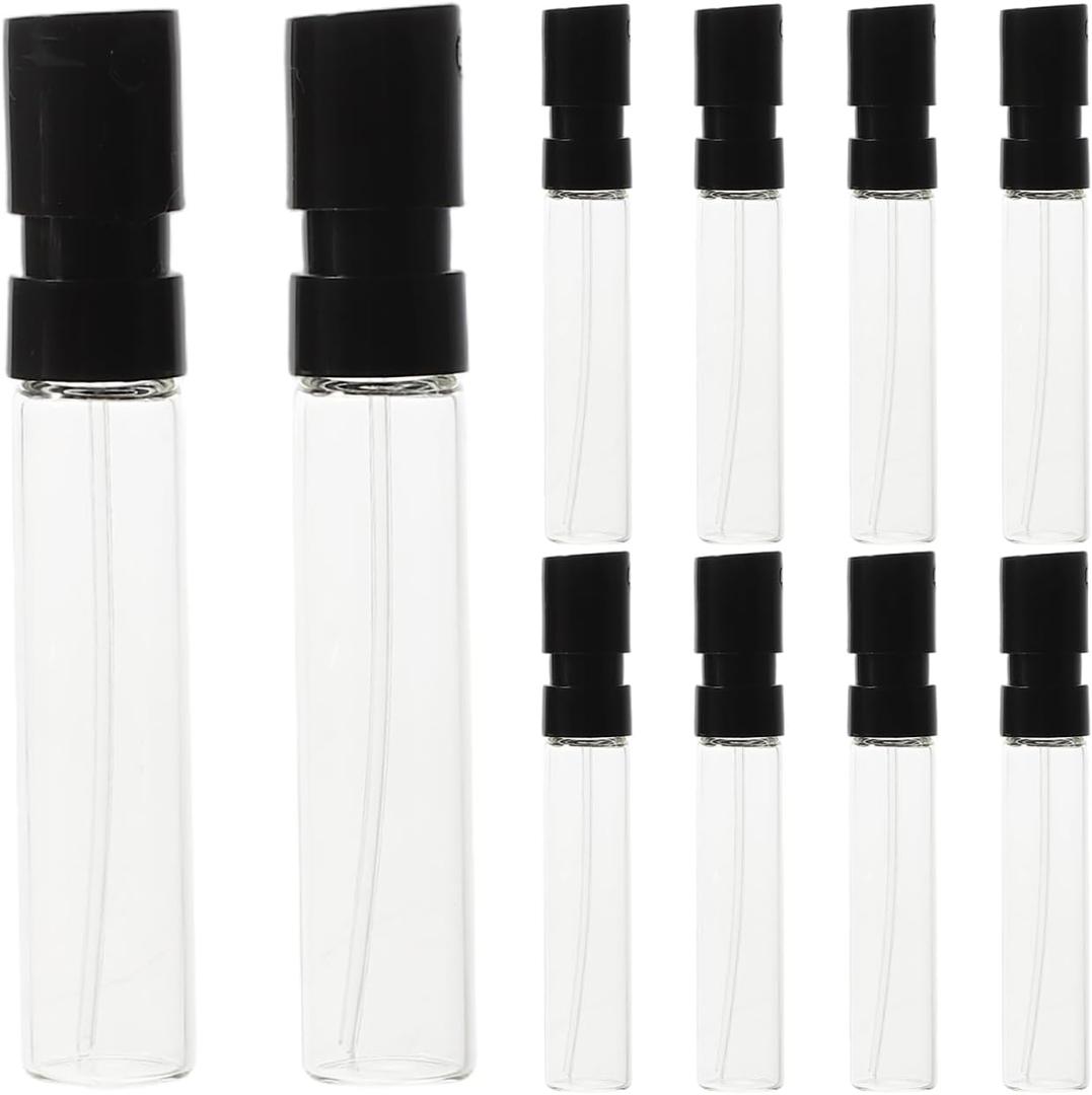Beaupretty Mini Cologne Spray Bottle 2Ml Glass Refillable Perfume Atomizer with French Snap Design for Travel and Daily Use Portable Sample Vials