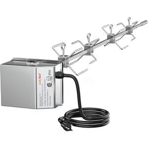 onlyfire Stainless Steel Grill Rotisserie Kit Replacement for Weber Genesis II and Genesis II LX 4 & 6 Burner Gas Grills, NOT FIT 2022 Genesis 400 Series Grills