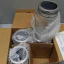 Solar Mason Jar Lights, 4 Pack 30 LEDs Waterproof Fairy Firefly String Lights Build-in Glass Mason Jar, Best Patio Garden Decor Solar Hanging Lanterns Outdoor Warm White (4 Pack-Mason Jars Included)