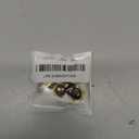 6pcs Brass Pipe Cap, 1/4 Inch NPT Hex Head Pipe Fitting Caps with Rubber Gasket Faucet Valve Caps Brass Compression Cap for Closing off Pipes