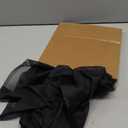 Black Sheer Curtains for Bedroom Living Room 45 Inch Length 2 Panels, Soft Airy Light Filtering Small Kitchen Window Curtains, Rod Pocket Short Curtain Drapes, Black, 42" Wx45 L Inches