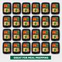 Freshware Meal Prep Containers 15 Count (Pack of 1) Compartment Food Storage Containers with Lids, Bento Box, BPA Free, Stackable, Microwave/Dishwasher/Freezer Safe (28 oz)