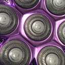 5-in-1 Electric Razors for Women, 7D Magnetic Heads Full Body Shaver, Waterproof Wet Dry Hair Remover with LED Display, Rechargeable Bikini Trimmer for Underarms, Face, Legs, Lips, Arms (Purple)