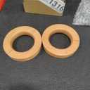 2PCS Wood Curtain Tiebacks Holdbacks,Wooden Magnetic Curtain Tiebacks 3.9 in Diameter,Boho and European Retro Curtain Clips,Strong Magnetic for Home,Office,Gifts,Multifunctional Pants Hanger