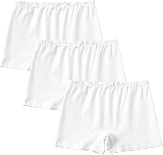 SEVENCANDY Girls Cotton Full Coverage shortPanties Little Big Kids Soft Solid Underwear 3 Years - 12 Years, 2 Pack