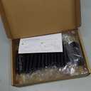 Ravinte Hardware 20 Pack Black Cabinet Handles, 3 Inch (76mm) Finger Edge Pulls, 2 Inch Hole Center, Finger Pulls for Cabinets