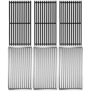 463242516 Grill Grates Emitter Plates for Charbroil Tru Infrared Grill Replacement Parts 463367016 463242515 Commercial 3 Burner Grill Replacement Grates G466-0025-W1A G466-2400-W1 G474-0017-W1 Panel
