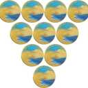 Serenity Shoreline Sunrise Sobriety Chip One Day at A Time AA Medallion (Pack of 10)