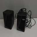 Redragon GS520 RGB Desktop Speakers, 2.0 Channel PC Computer Stereo Speaker with 6 Colorful LED Modes, Enhanced Sound and Easy-Access Volume Control, USB Powered w/ 3.5mm Cable