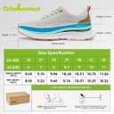 OrthoComfoot Women's Arch Support Orthopedic Walking Sneakers (Beige)