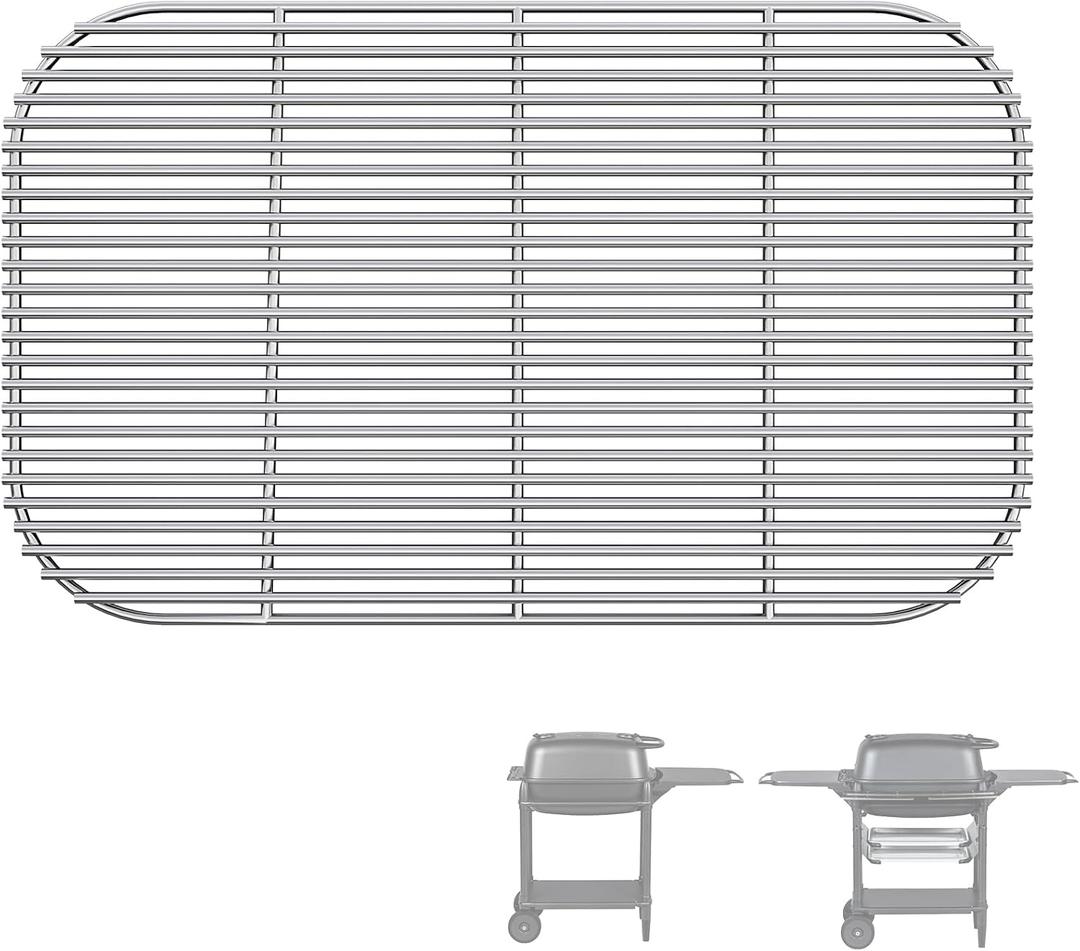 SafBbcue Stainless Steel Charcoal Grate for PK300 Grills Smoker, Grill Charcoal Grate for PK300AF Grills & Smoker Accessories, Stainless Steel BBQ Grill Grate for PK300 Parts, 20.5" x 12.5"