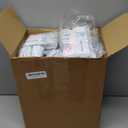 Dunzoom 200 Pack Disposable Toilet Seat Covers Waterproof for Campers & Adults, Individually Wrapped for Public Restroom, Travel, Airplane, Trip, Camping & Hiking (Large)