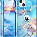 BQQFG for iPhone 12 Pro Case,Three Layer Heavy Duty Shockproof Hybrid Hard Plastic Bumper Soft Silicone Rubber Drop Protective Cover Case for iPhone 12 Pro 6.1",Blue