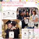 Gueevin 24 Pcs Wildflower Graduation Gift Bags 2026 Graduation Party Favors Floral Congrats Grad Paper Gifts Wrapping Bags for Class of 2026 Party Supplies Decoration (White)