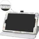 Bige Case for Alcatel Joy Tab Rotating Case,360 Degree Rotary Stand With Cute Pattern Cover For T-Mobile Alcatel Joy Tab 8-inch Tablet /Alcatel 3T 8-inch Tablet,Map White