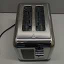 Mecity 2 Slice Toaster Touch Screen 1.5" Wide Slot, Stainless Steel Smart Bread Toaster for Bagel Muffin Waffle Gluten Free Breads, Timer, Defrost, Reheat, 120V 825W