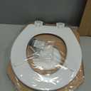 BEMIS 500EC 390 Toilet Seat with Easy Clean & Change Hinges, 1 Pack Round, Cotton White