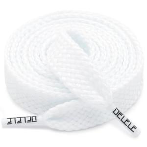 DELELE Flat Fat Shoe Laces: 5/8" Wide White Jumbo Chunky Shoelaces for Sneakers 2 Pair 67 inch