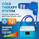 PhysioNatural Cold Therapy System with Large Shoulder Pad — for Post-Surgery Care, Rotator Cuff Tears, Swelling, Sprains, Inflammation, and Other Injuries — Wearable, Adjustable, Ergonomic — Cryotherapy Freeze Kit, 1 Count