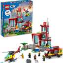 LEGO City Fire Station Set 60320 with Garage, Helicopter & Fire Engine Toys Plus Firefighter Minifigures, Emergency Vehicles Playset, Gifts for Kids Age 6 Plus
