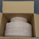 PULOTE 100PCS Pink Plastic Plates - Heavy Duty Pink and Gold Disposable for Party, Wedding, Mother's Day Include 50 Each (Dinner & Dessert) Plates