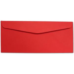 Red #10 Envelopes - 100 Envelopes - Desktop Publishing Supplies Brand Envelopes (One Size)