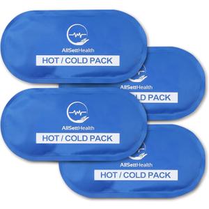 Ice Packs for Injuries Reusable for Swelling & Pain Relief – Soft Gel Ice Packs Reusable, Cold Packs for Injuries, Soft Ice Packs for Sprains, Bruises & Recovery, 10.5 x 5 Inch (4 Pack)