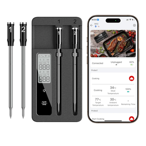 Smart Wireless Meat Thermometer with Dual Probes, Bluetooth & WiFi Combo, High Precision & Fast Response for BBQ, Grill, Smoker, Oven, Air Fryer