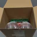 Zhehao 50 Set Christmas Plastic Cups Bulk 12 oz Clear Disposable Christmas Cups with Lids and Straws Santa Snowman Xmas Tree for Party Beverages Juice Coffee Drinks