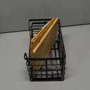 ALOCEO 2 Pack Storage Stackable Kitchen Laundry Organizers with Bamboo Top, Large Trash Bag Holder and Small Garbage Bag Dispenser for Countertop Organization