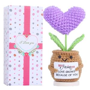 JOULUY Gifts for Mom Mothers Day Birthday Funny Gift Handmade Crochet Unique Presents for Mama Stuffers Daughter Son Positive Cute Love Mom