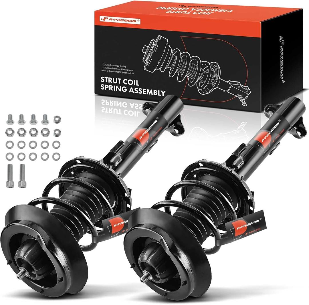 A-Premium Front Pair (2) Complete Strut and Coil Spring Assembly Compatible with Mercedes-Benz W203 Series C230 2002-2005, C240 2001-2005, C280 2006-2007, C320 2001-2005, C350 2006-2007, RWD A-Premium Front Pair (2) Complete Strut and Coil Spring Assembly Compatible with Mercedes-Benz W203 Series C230 2002-2005, C240 2001-2005, C280 2006-2007, C320 2001-2005, C350 2006-2007, RWD