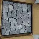 Decking Natural Pebble Interlocking Floor Patio Tiles, Indoor & Outdoor Interlocking Tiles 12"x12" 6pcs - A Great Upgrade Option for Garden Patio Path (Black)