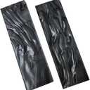 Cool Hand 2 Pcs Acrylic Knife Handle Scales Slabs Custom DIY Tool Material for Knives Making Blanks Blades, Synthetic Black Pearl