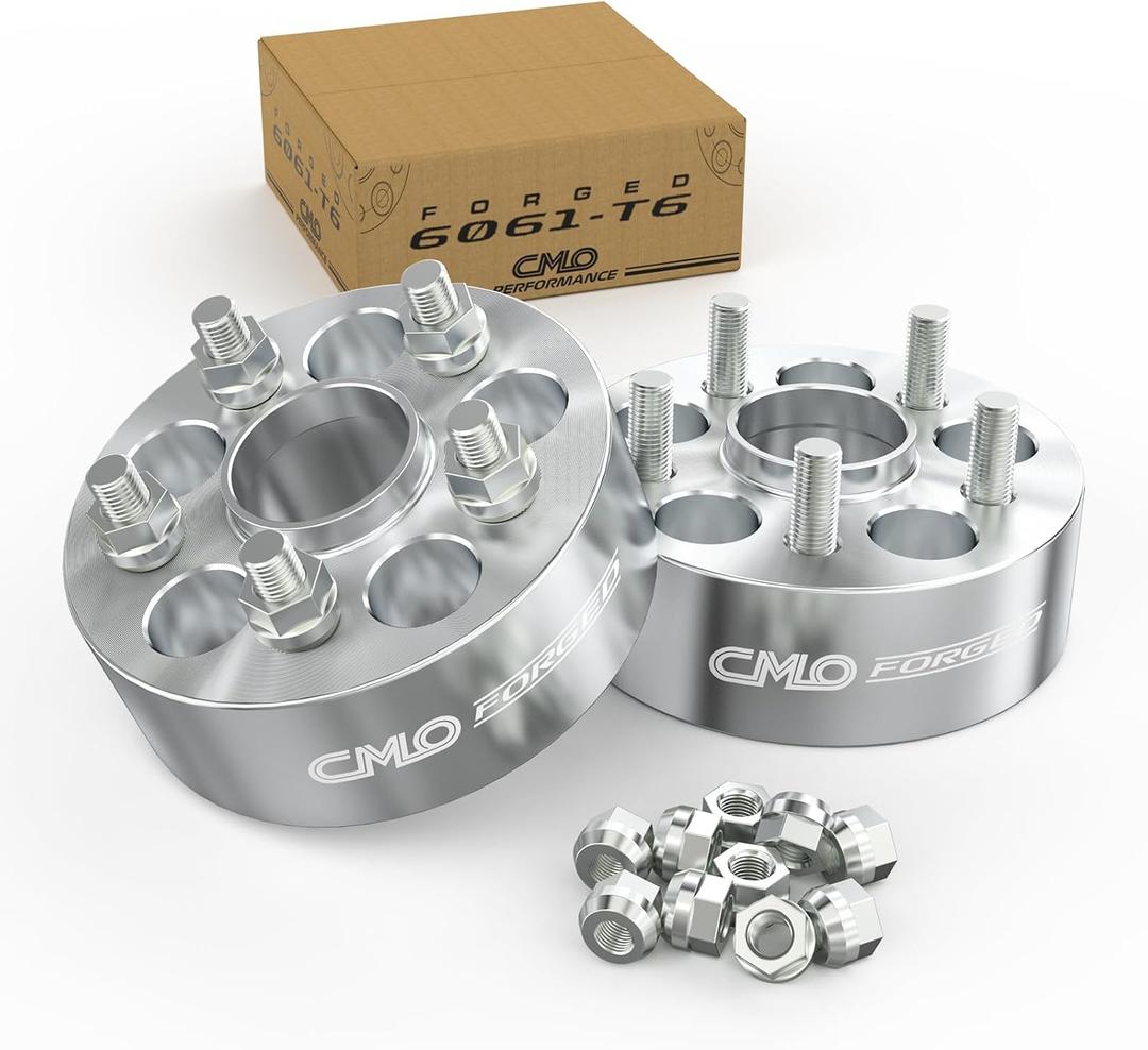 50mm (2 Inch) Hubcentric Wheel Spacers 5x114.3 Compatible For Subaru WRX STI 2013-2022, Outback Legacy 2015-2022, WRX 2015-2022, Forester 2018-2022, Ascent 2019-2022 (2pc 56.1mm M12x1.25) Spacer (Silver)