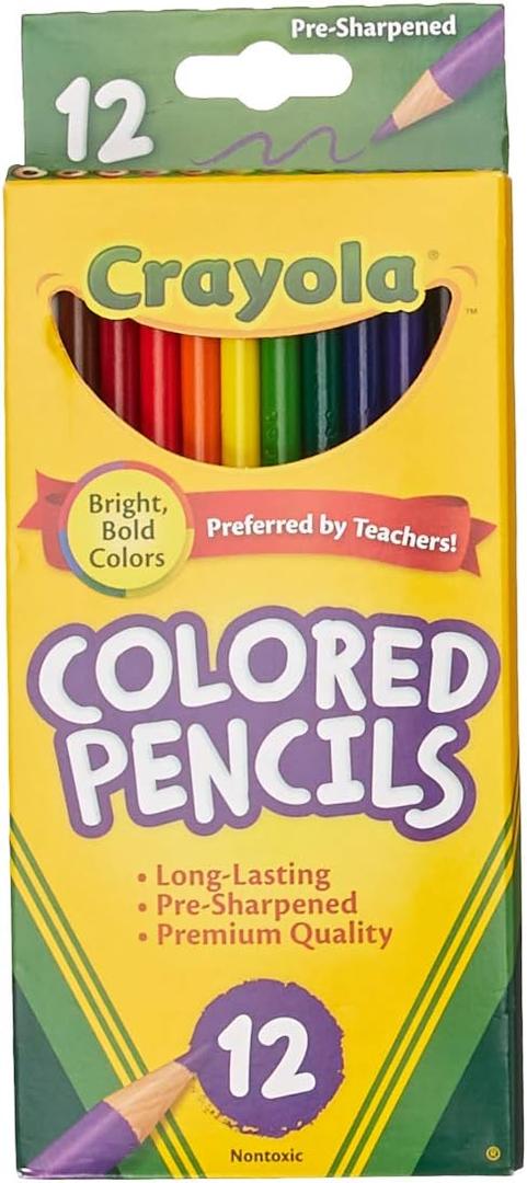 3 x Crayola 68-4012 Colored Pencils, 12-Count, Pack of 2, Colors may vary 3 x Crayola 68-4012 Colored Pencils, 12-Count, Pack of 2, Colors may vary