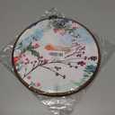 HUGANE Rustic Winter Cardinal Bird Round Wall Art Decor, Cozy Farmhouse Winter Red Cardinal Birding Hanging Canvas Framed Prints Wall Sculptures for Home Bedroom Living Room Decor, 10x10 Inch