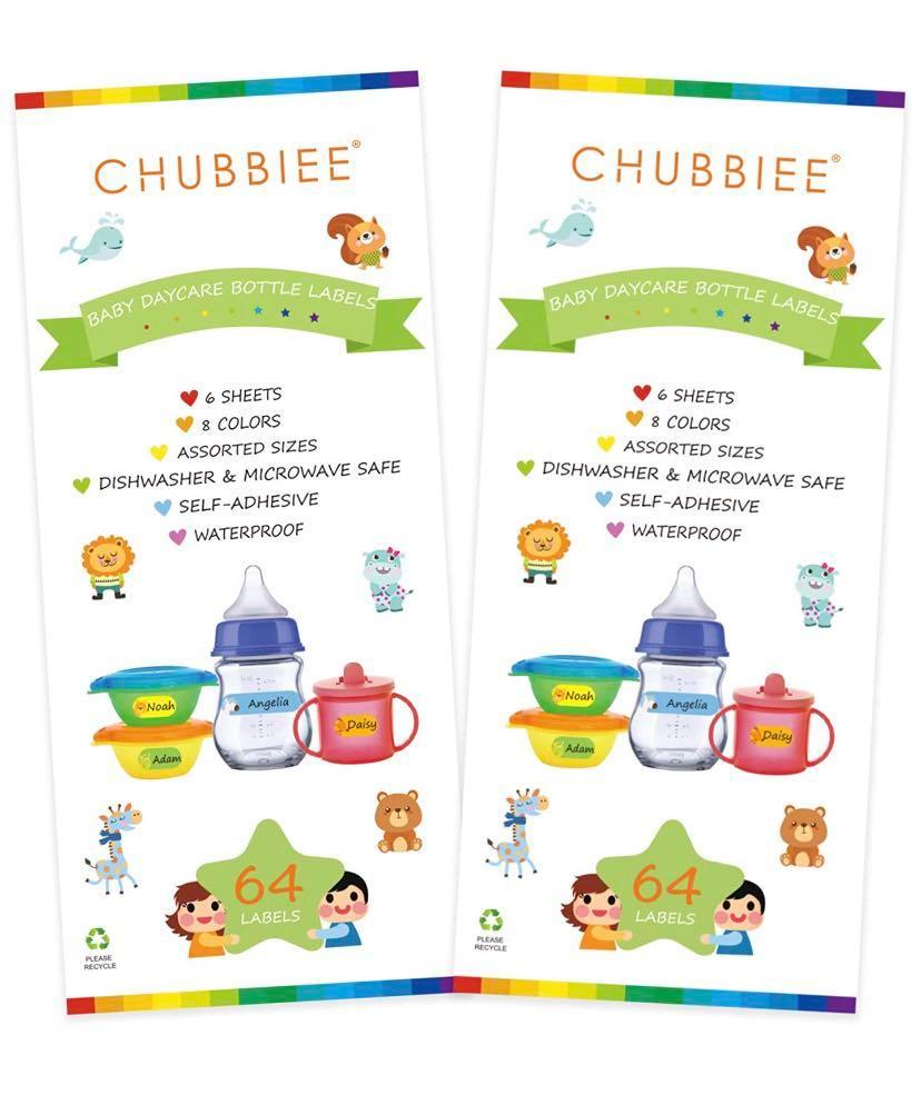 Baby Bottle Labels for Daycare, Self-Laminating, Waterproof Write-On Name Labels