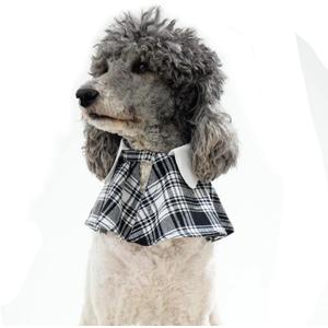 Dog Tuxedo Wedding Suit Shirt with Bow Tie, Formal Outfit Tux Attire for Puppy Small Medium Dogs Cats Costume (Black Scarf, Small)