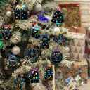 96pcs Christmas Scratch Papers, Christmas Magic Scratch Cards Ornaments Christmas Tree Snowman Scratch Creative DIY Hanging Craft Art Kits for Classroom Tree Decor (Style A)