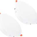 PATIKIL 2Pack 8" Spring Ceiling Cover Plate, Recessed Light Trim Wall Mount Downlight Hole Cap Decorative Panel with Buckle Suitable for 6.1-7.5" Round Hole Glass Ceiling Openings, White