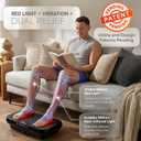 Lifepro VibraRed Vibration Plate with Red Light Therapy & Resistance Bands