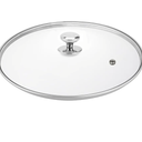 Glass lid for Large Pots and Pans, 14 Inch Cover for Replacement, Clear Commercial Lid for Cookware Cooking, Frying Pans, Sauce Pan