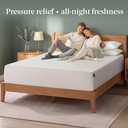 Zinus 12 Inch Queen Green Tea Memory Foam Mattress [New Version], Fiberglass Free, Medium Firm Feel, Zoned Pressure Relief, Certified Safe Foams & Fabric, Mattress in A Box