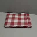 Smiry Rectangle Picnic Table Cloth, Elastic Waterproof Fitted Vinyl Tablecloths, Flannel Backed Buffalo Plaid Table Covers for Dining, Camping, Outdoor (Burgundy and White, 30" x 72")