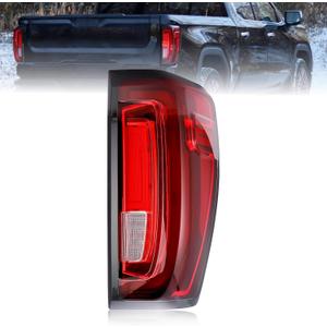 LED Tail Light Assembly Compatible with 2019-2024 GMC Sierra 1500 2500HD 3500HD, Right Passenger Side Tail Light Brake Turn Signal Replace# 84565922 GM2801310