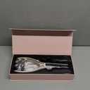 SZMDLX Microcurrent Facial Massager with LCD Screen, Electric Face Roller for Lifting & Toning, EMS Skin Tightening Device for Puffiness & Fine Lines, USB Rechargeable V-Shape Tool (White+gold)