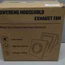 Bathroom Exhaust Fan with Light,11.8 In Panel,6000K 12W Square LED,141 CFM,0.7 Sones 4 Inches Duct 110V,Quiet Bathroom Ventilation Exhaust Fan for Shower/Restroom/Office/Home(6000K LED)