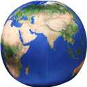 8inch Realistic Earth Plush Pillow, Space Planet Stuffed Plush Toy, Birthday Xmas Gift for Kids (Light Earth)