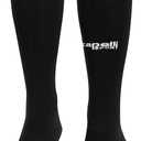 Capelli Sport Unisex Knee High Socks, Athletic Team Sports Apparel for Soccer, Football, Baseball, and Softball (Black White), XSmall